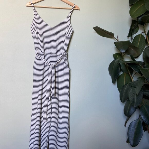 Monteau Striped Jumpsuit - Picture 1 of 4